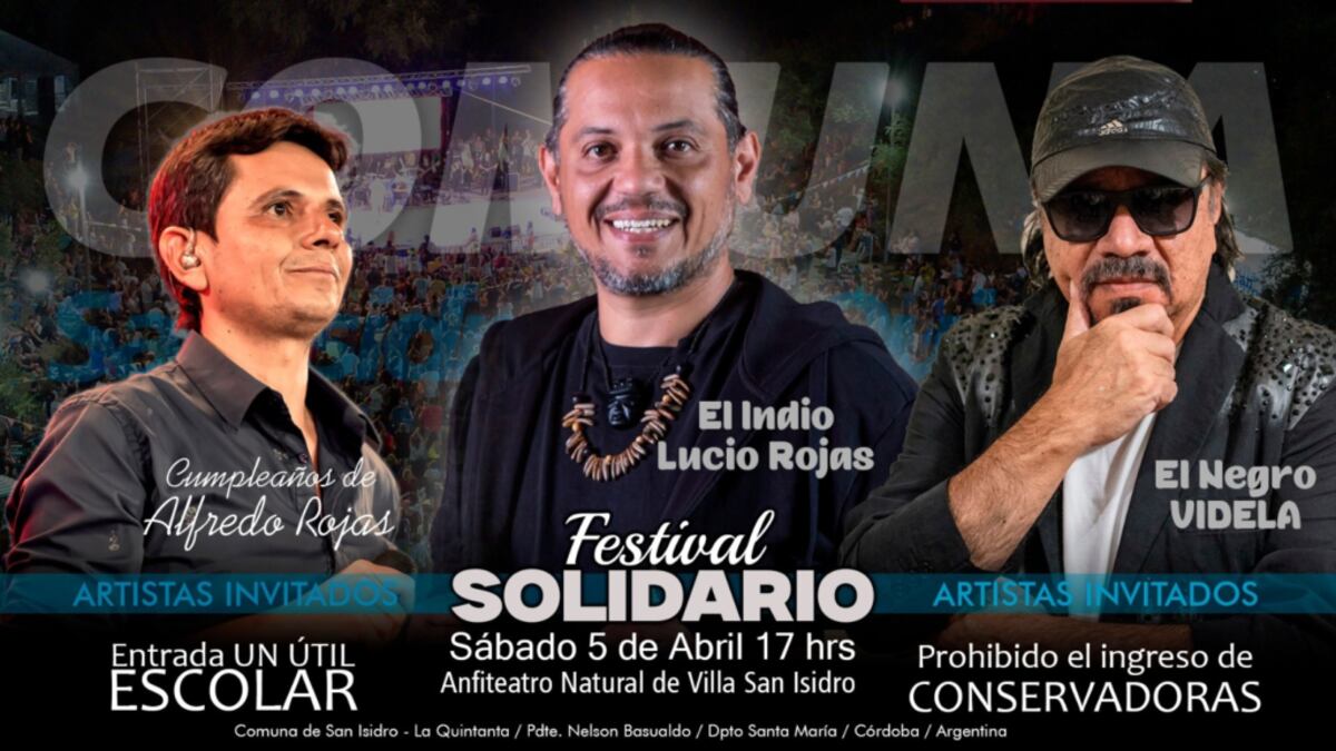 Villa San Isidro. Festival solidario.