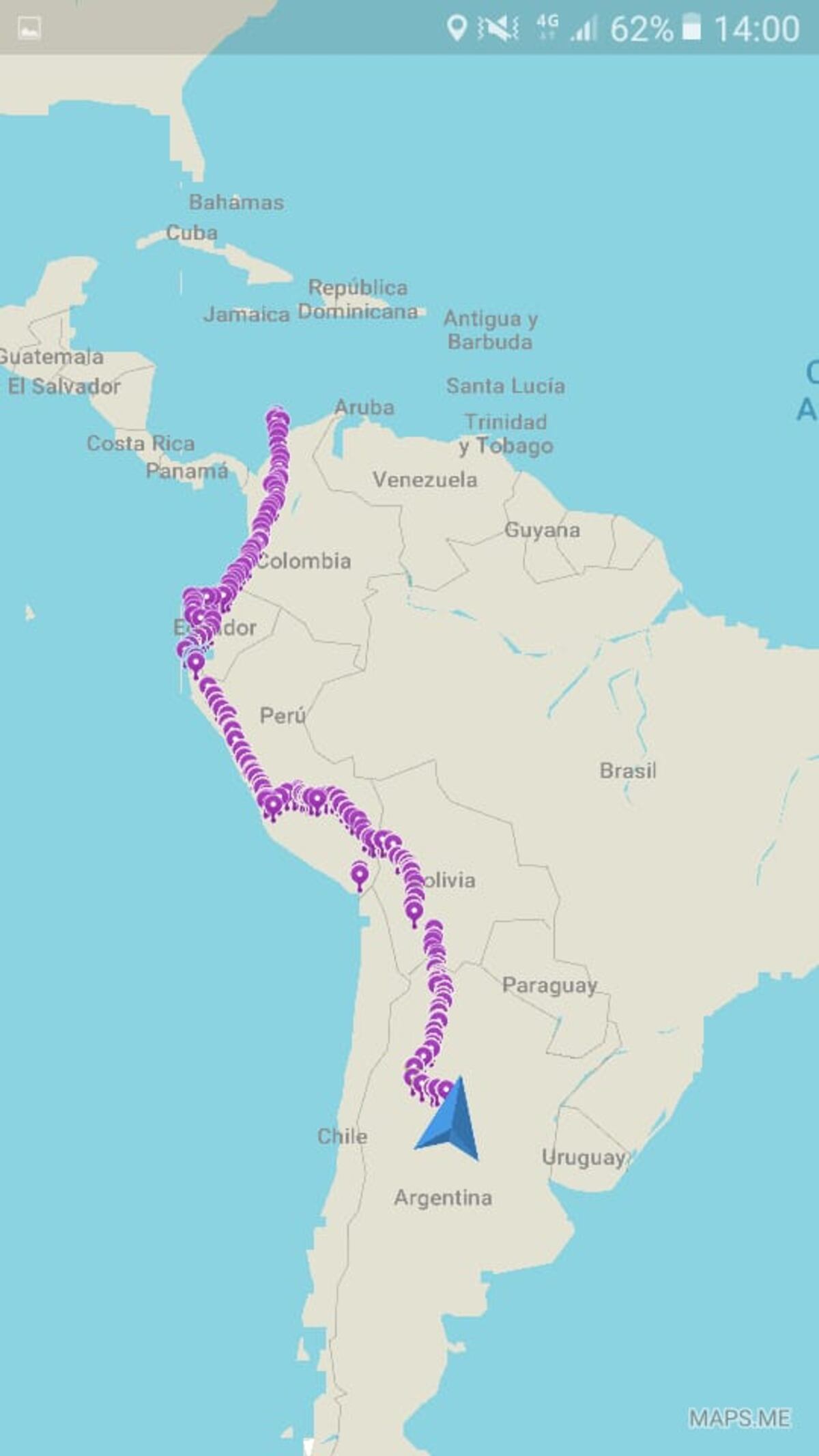 Recorrió 5 países en bicicleta. ( Gentileza Carlos Paz Vivo! )