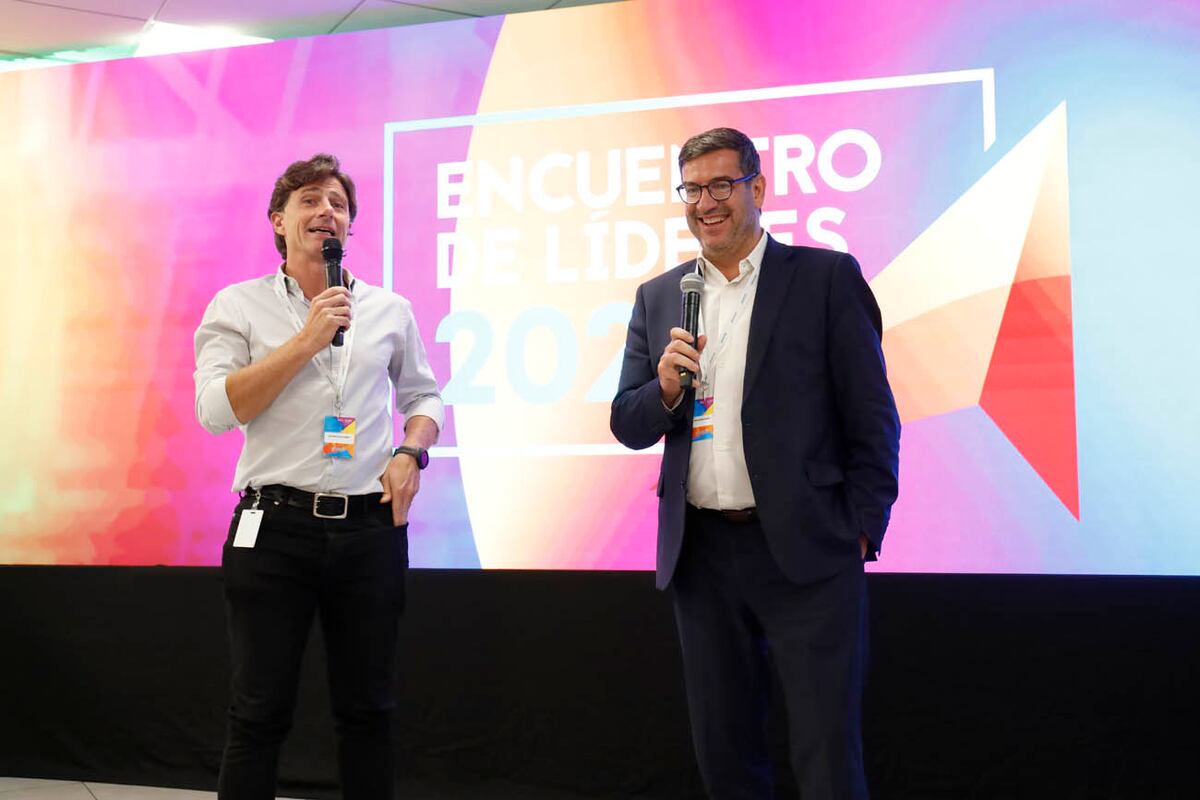 El presidente de Bancor, Raúl Paolasso y el gerente general Guillermo Zolezzi, encabezaron el Encuentro de Líderes.