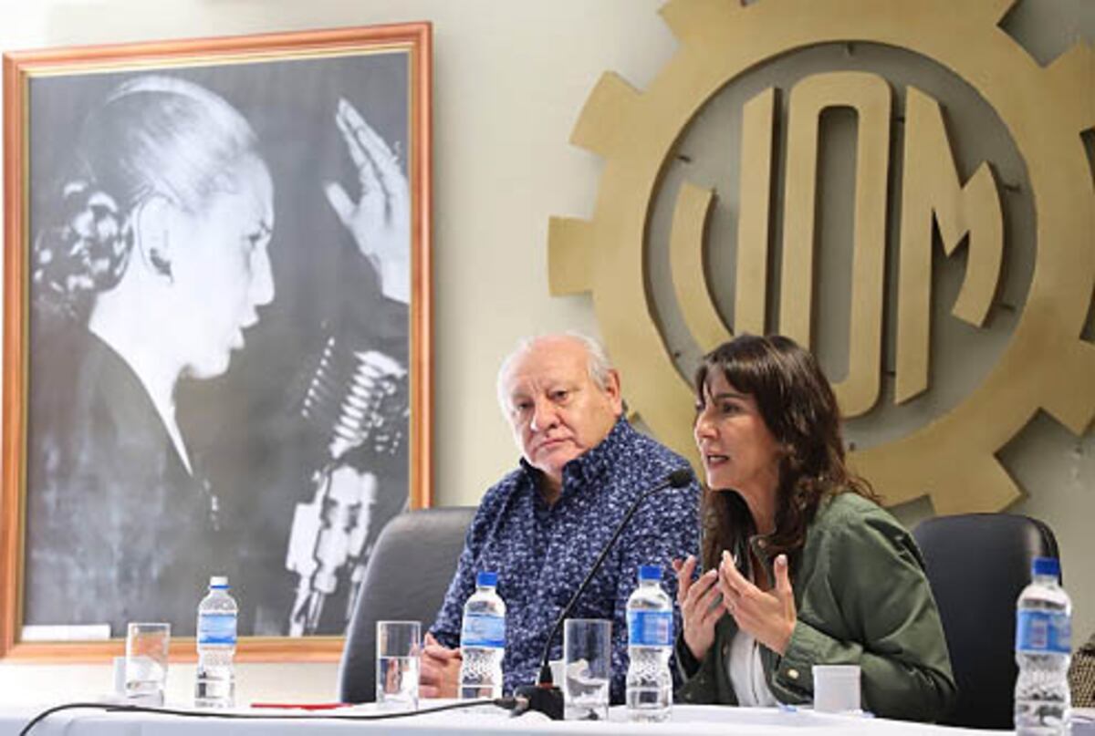 Elecciones 2025: Natalia de la Sota en campaña, en un acto en la UOM Córdoba. (Prensa De la Sota)