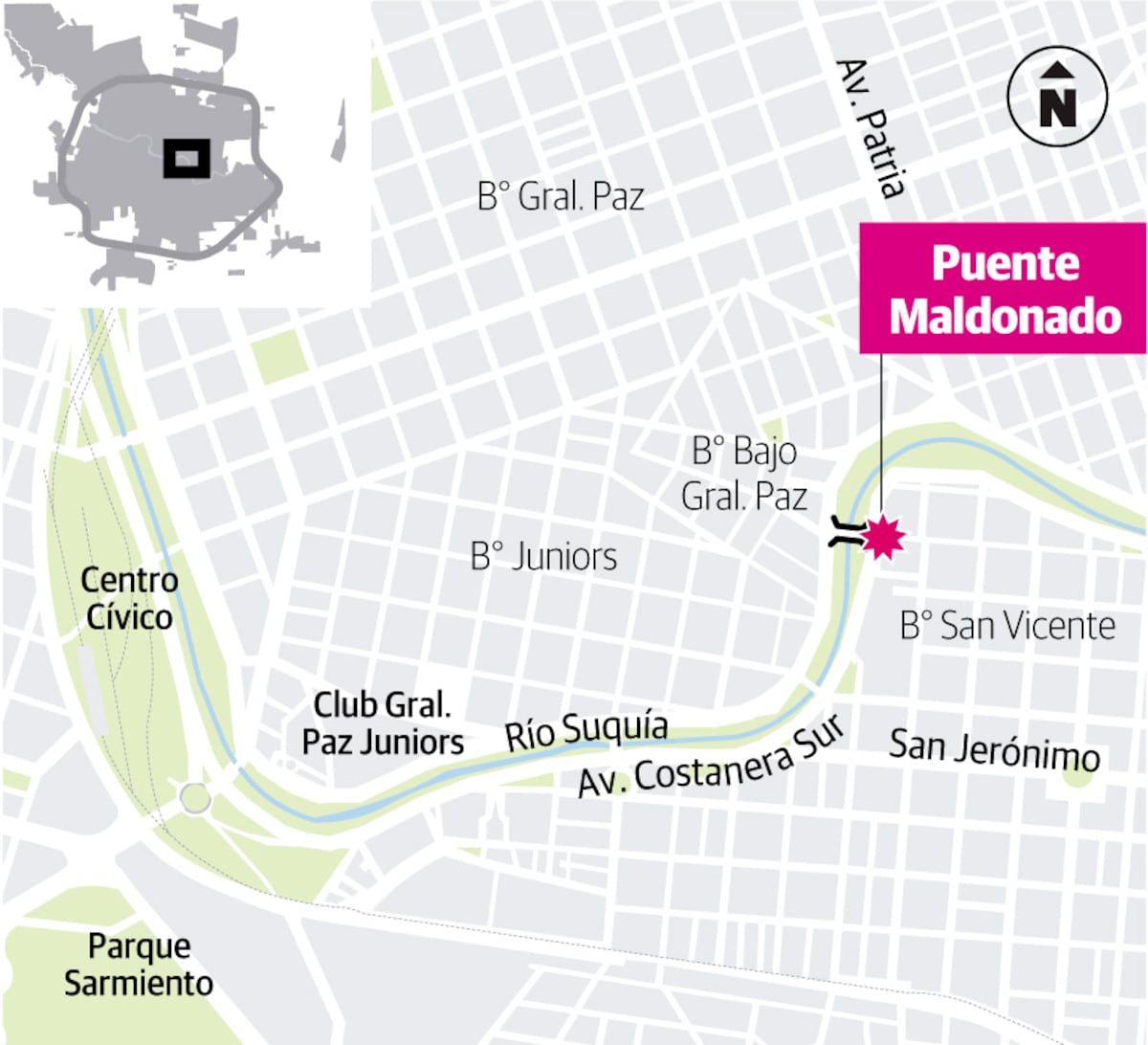 Ubicación del puente Maldonado