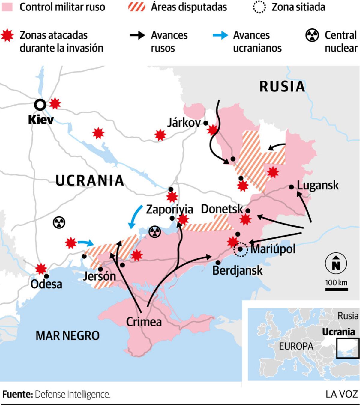 Infografía: La situación en el sudeste de Ucrania