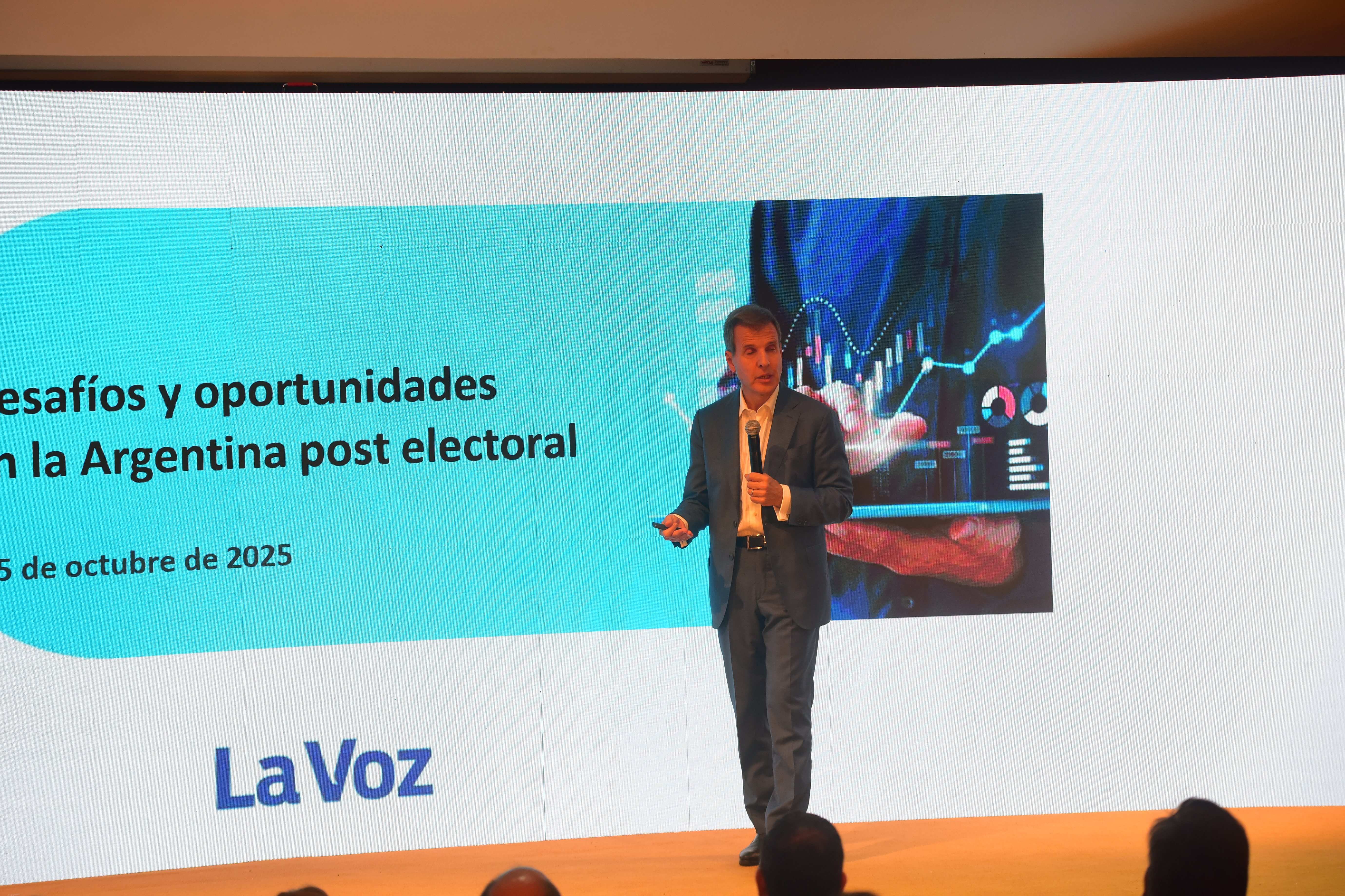 El economista Martín Redrado en el auditorio de La Voz. (Javier Ferreyra / La Voz)