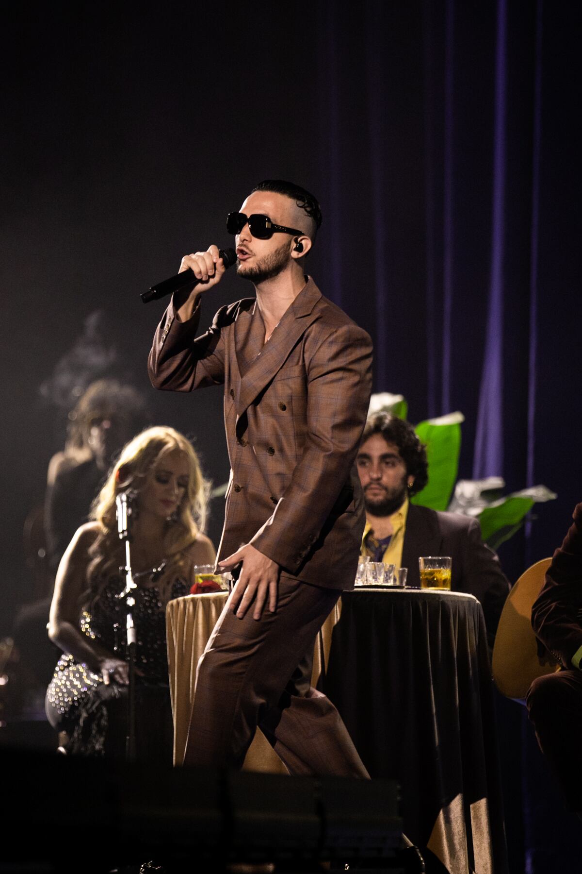 C. Tangana, esplendoroso durante su show porteño. (Gentileza @cataalmadamusic)