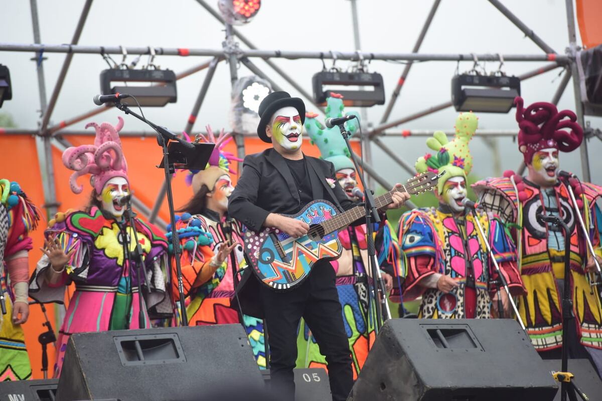 Presentación de Agarrate Catalina con León Gieco en Cosquín Rock 2026. (Javier Ferreyra / La Voz)