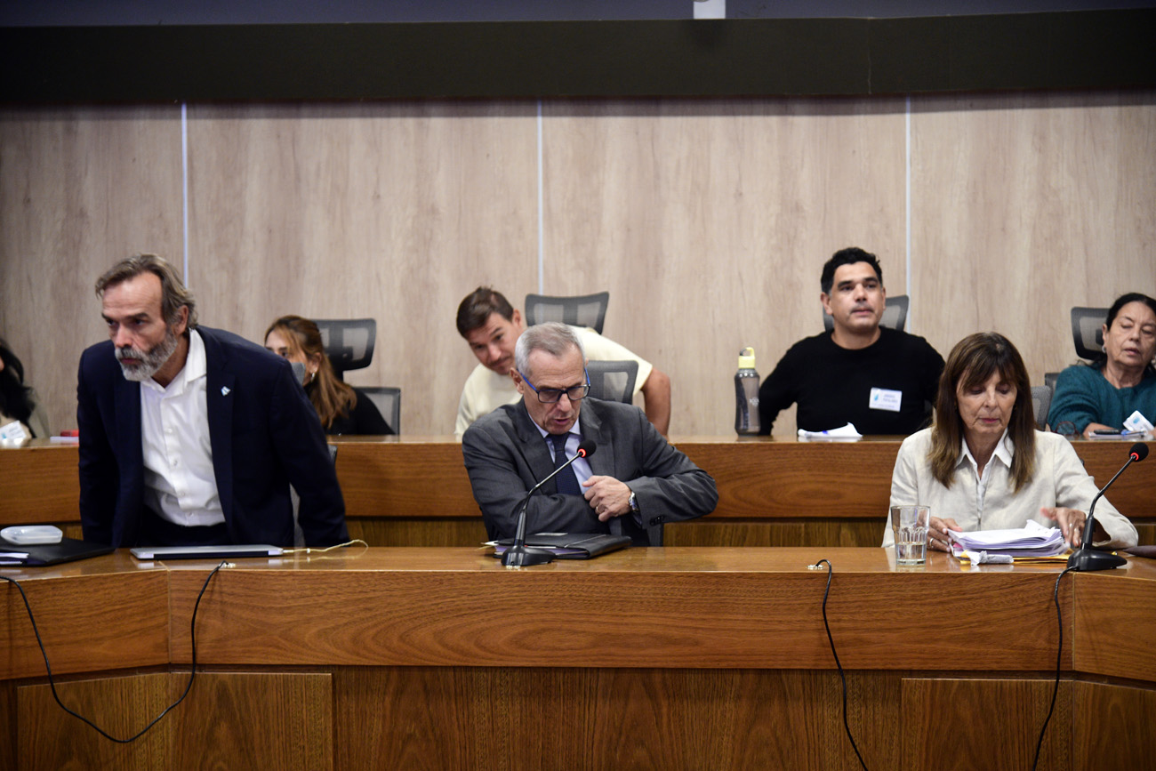 Jueces. El tribunal técnico, integrado por Leandro Quijada, Gustavo Ispani (presidente), y Ángela Palacio de Arato. (Ramiro Pereyra /La Voz)