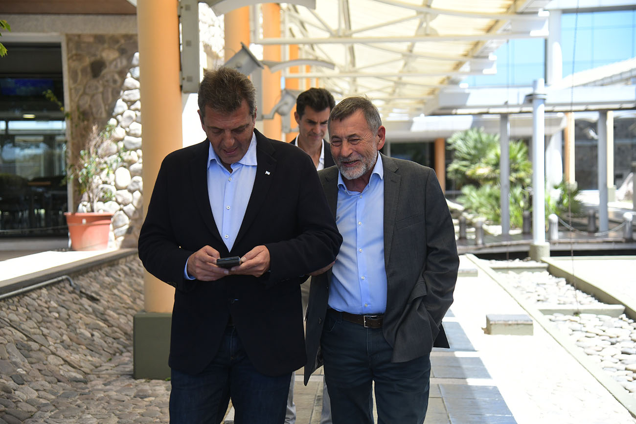 Sergio Massa y Carlos Caserio. ( Ramiro Pereyra /La Voz)