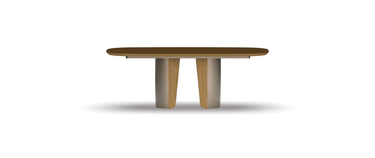 La mesa de la Colección Poppy, de RVM Servicios Metalúrgicos, en asociación con el estudio Arn & Salum.