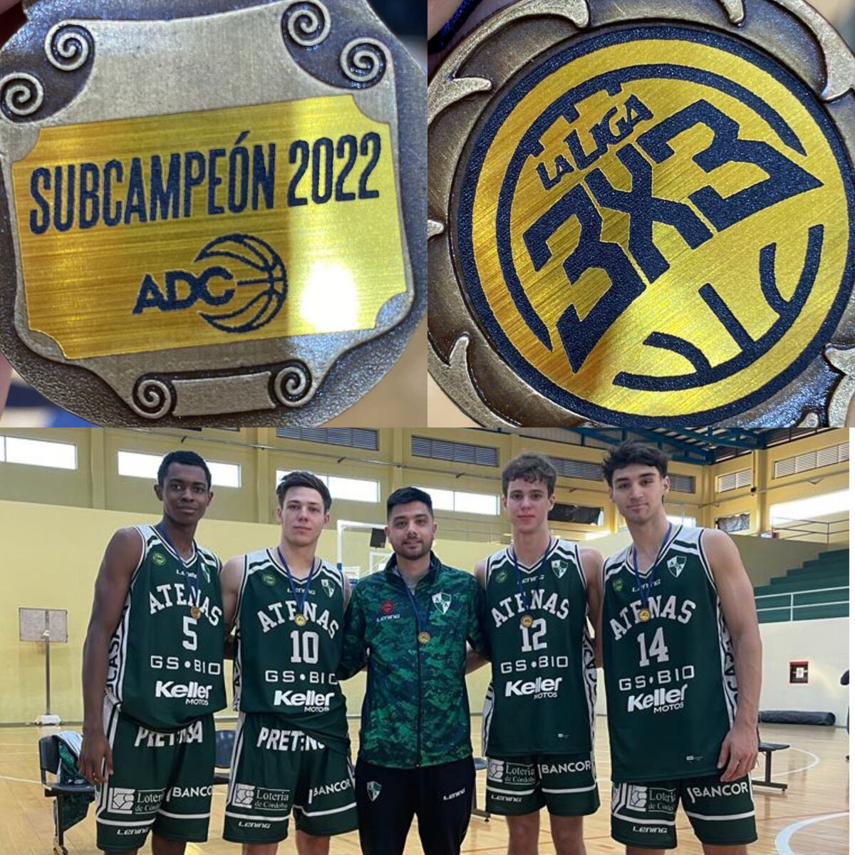 Los chicos de Atenas fueron subcampeones. (@Atenas_oficial)