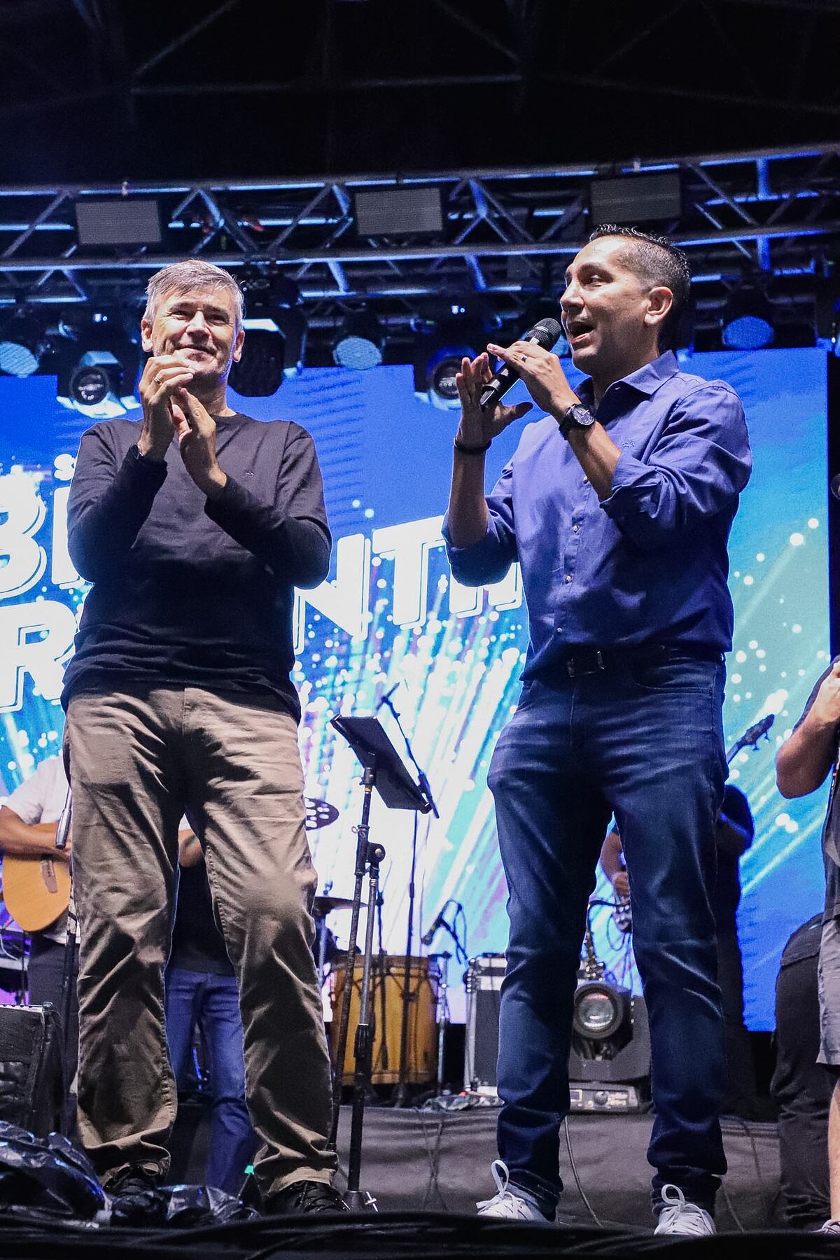 González y Passerini, en el festival de Cruz Alta.