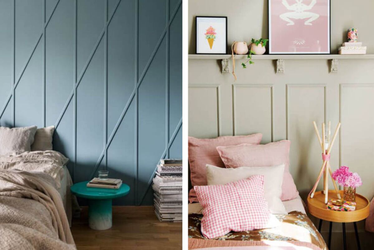 Una manera muy original de personalizar el cabecero de la cama es utilizar este tipo de estructuras decorativas. Foto: Pinterest / Grupo Edisur.
