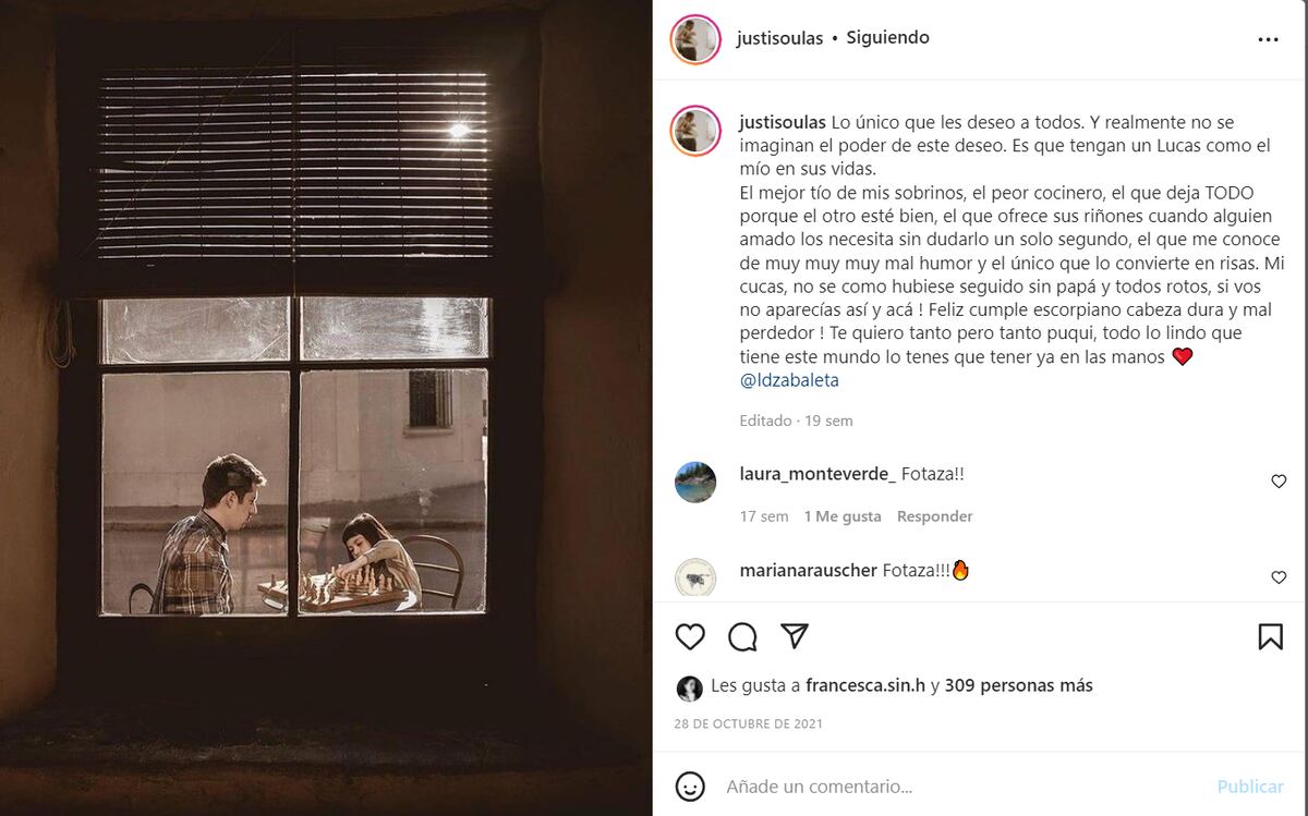 (Instagram Justina Soulas)