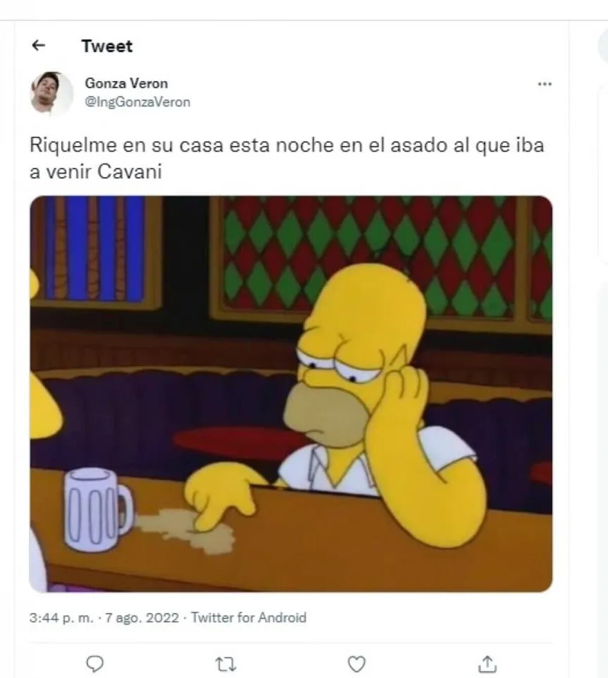 Los memes en redes sociales sobre el NO de Cavani a Boca. (Captura de imagen)