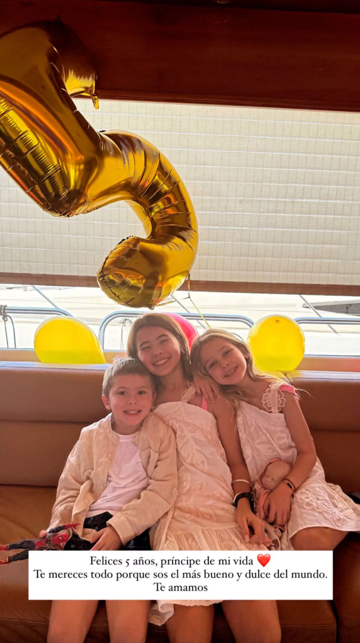 El mensaje de "la China" Suárez para su hijo Amancio en el día de su cumpleaños. (Foto: Captura de pantalla de Instagram)