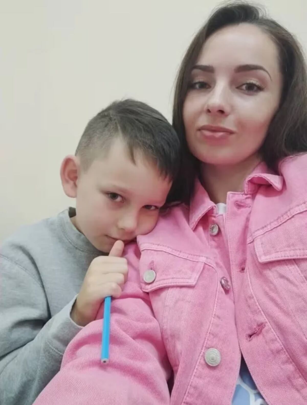 Roman Oleksiv y su mamá, Halyna (Gentileza)