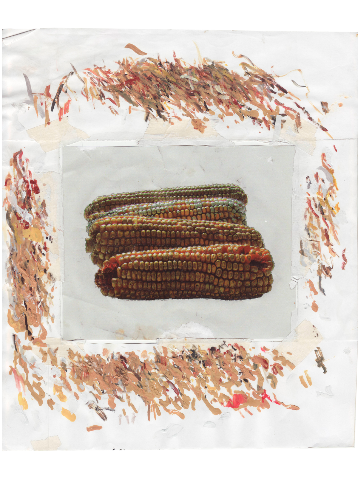 Acrílico sobre lienzo que compone "Colección LSQH", pintura que retrata una obra de Dianela Paloque.