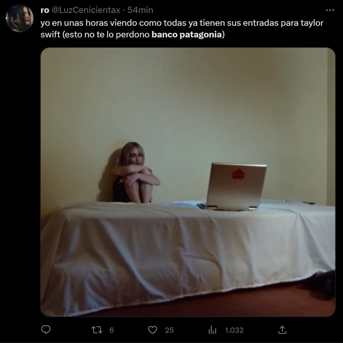Estallaron los memes de Banco Patagonia para ver a Taylor Swift en Argentina (Captura de pantalla)