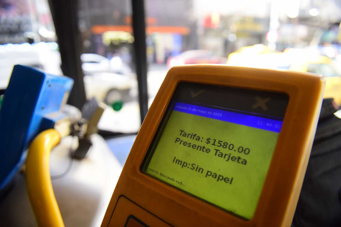 Desde este sábado el boleto urbano cueta $ 1.580 (José Hernández/LaVoz)