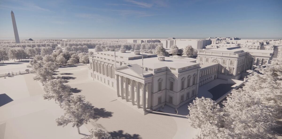 La Casa Blanca publicó imágenes digitales del diseño del nuevo espacio.