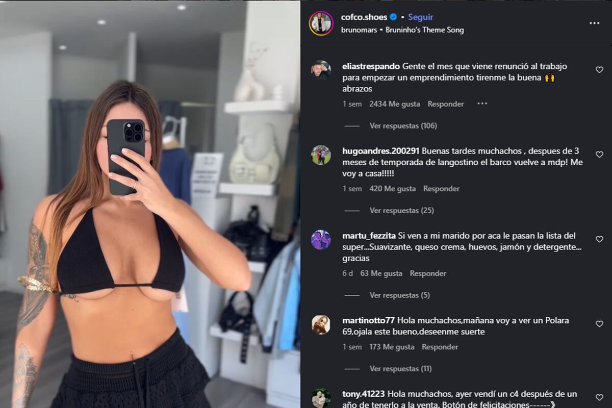 Priscila Rojas, la rosarina que vende ropa en Cofco.shoes y que se volvió popular por ser parecida a la China Suárez. (Captura)