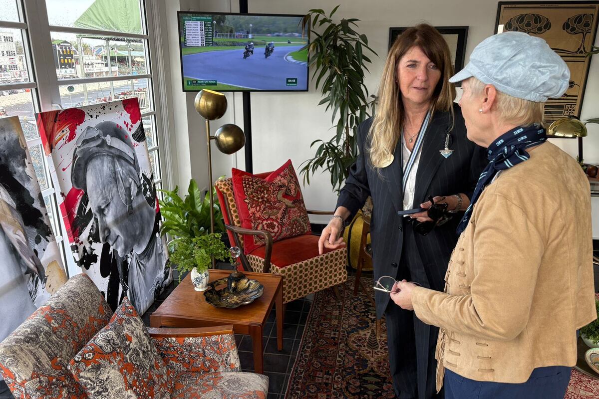 Romina Fangio en Inglaterra. Foto: prensa.
