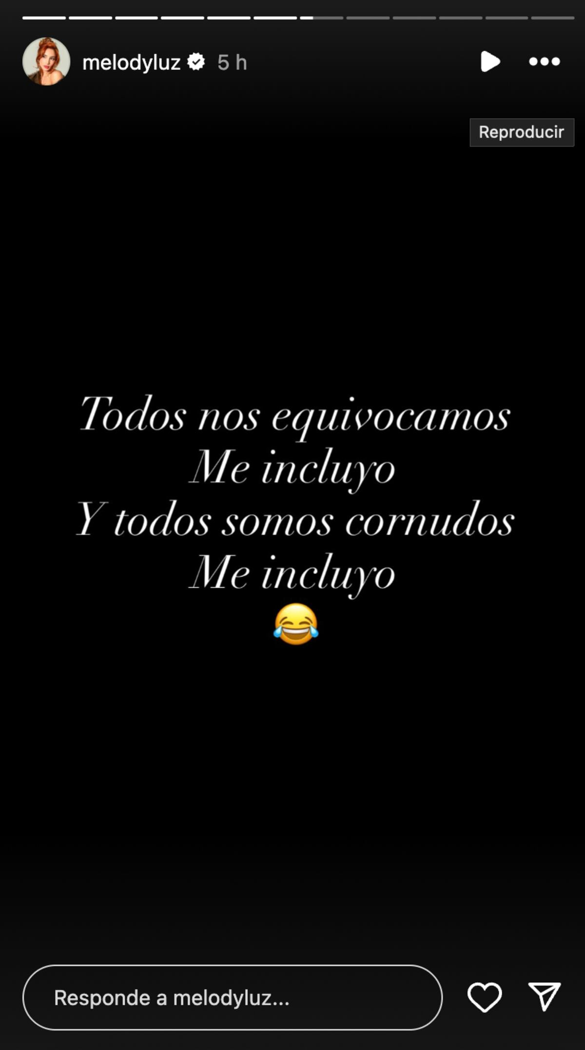 El mensaje de Melody Luz tras la confirmación de su reconciliación con Alex Caniggia. (Foto: Captura de pantalla)