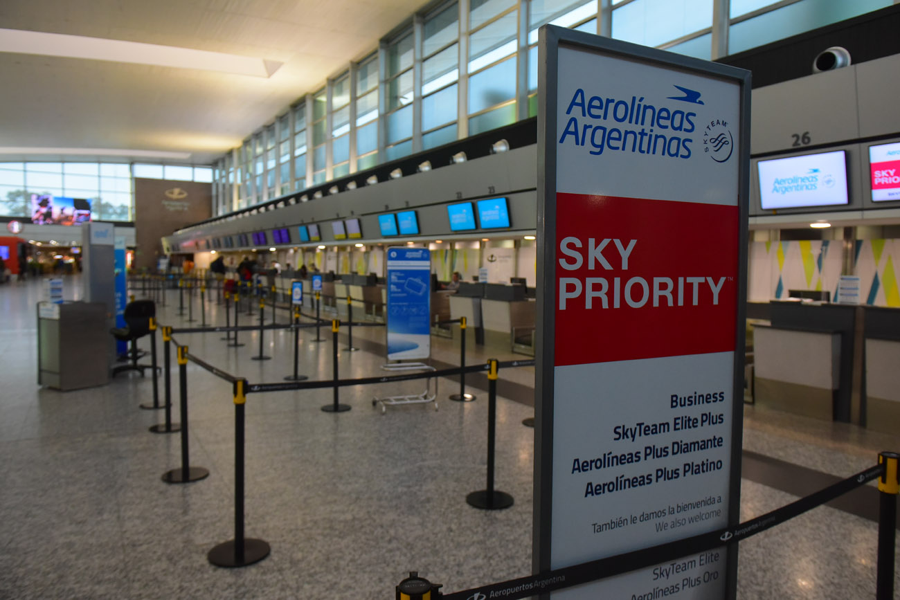 Área de embarque del Aeropuerto Internacional de Córdoba. (Nicolás Bravo / La Voz)