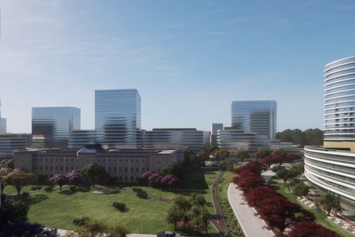 Render del proyecto para Güemes Sur: prevé torres de hasta 20 pisos, plazas, corredores verdes y un millón de metros cuadrados construidos sobre 30 hectáreas. La iniciativa es impulsada por 45 desarrollistas privados (La Voz).