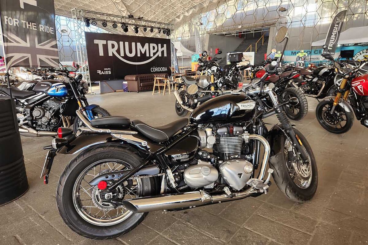 Triumph Córdoba fue uno de los stands de motos con mayor concurrencia de público.