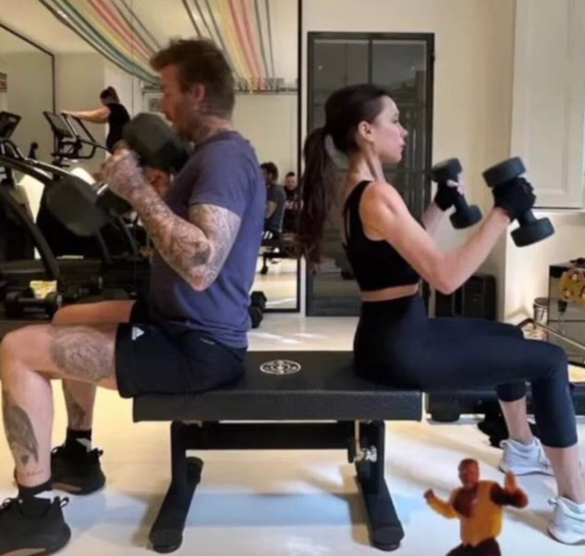 Para entrenar como las estrellas: cómo es la rutina de ejercicio de David y Victoria Beckham