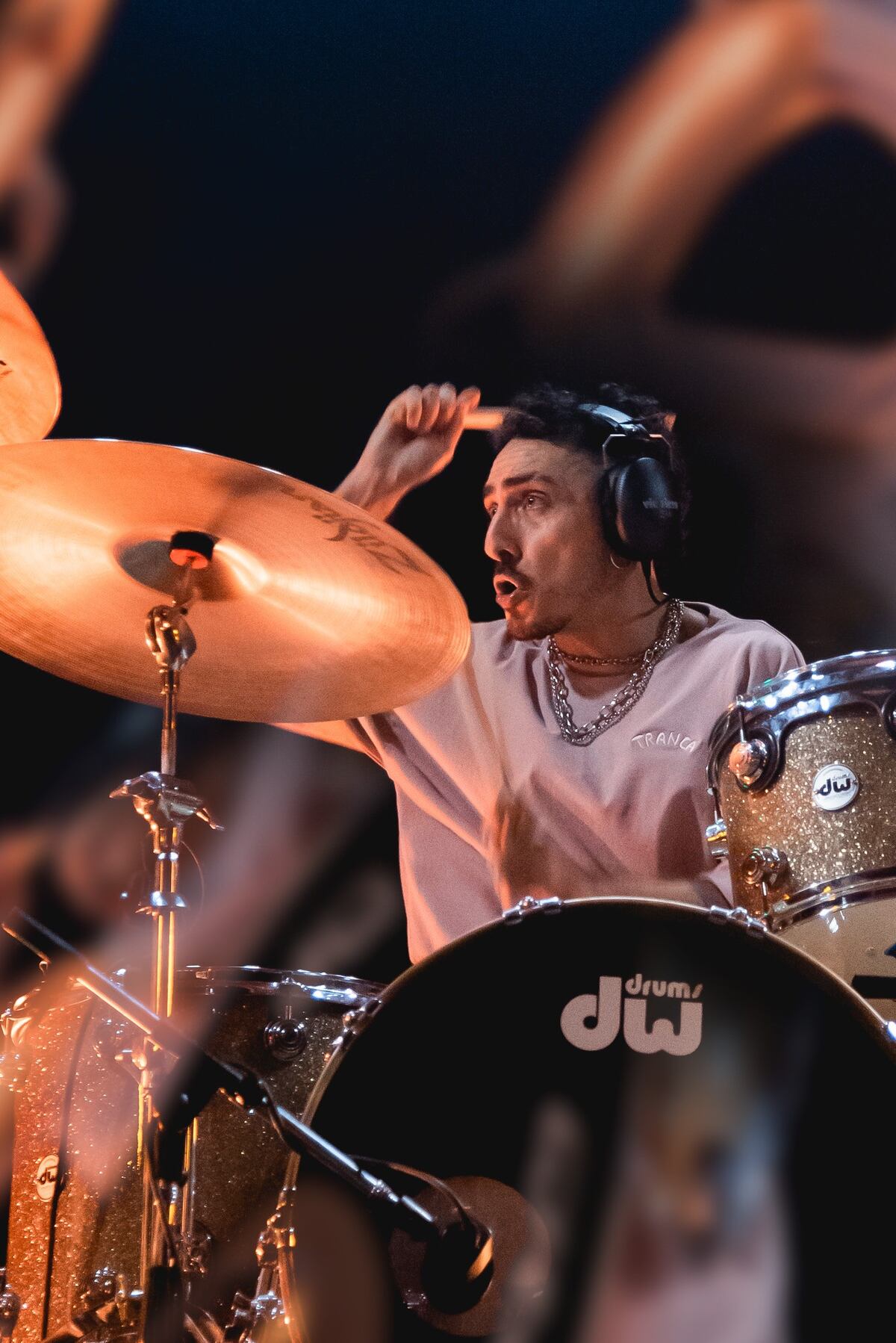 Mati Sabbagh, el baterista cordobés que participó del homenaje a Serú Girán en el reciente Quilmes Rpck. (Gentileza Matyas Bloo)