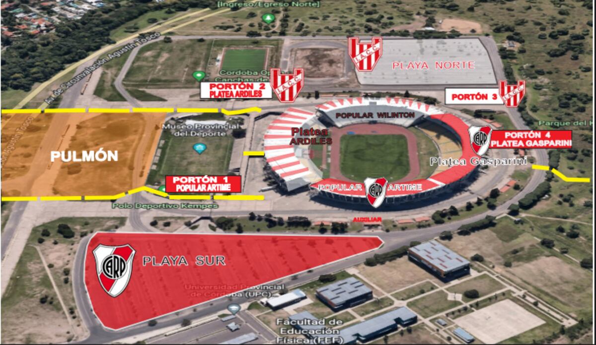 Los detalles del operativo de seguridad de Instituto-River. (Gentileza Cosedepro).