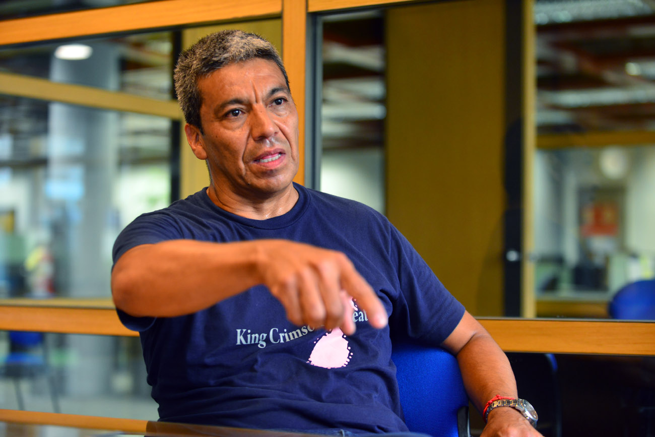 Jesús Escobar, candidato a presidente por Libres del Sur.  (Nicolás Bravo / La Voz)