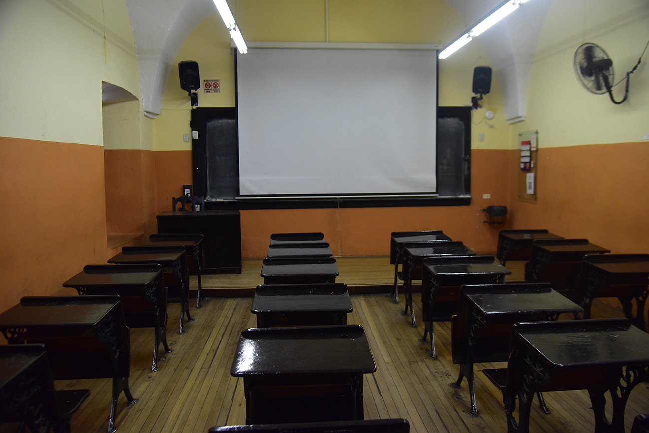 Una de las aulas del Colegio Nacional Monserrat (Pedro Castillo / La Voz)