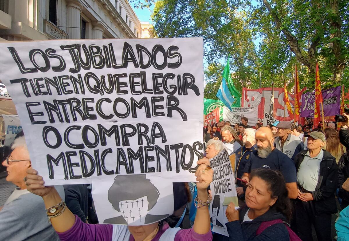 Protestas de jubilados.