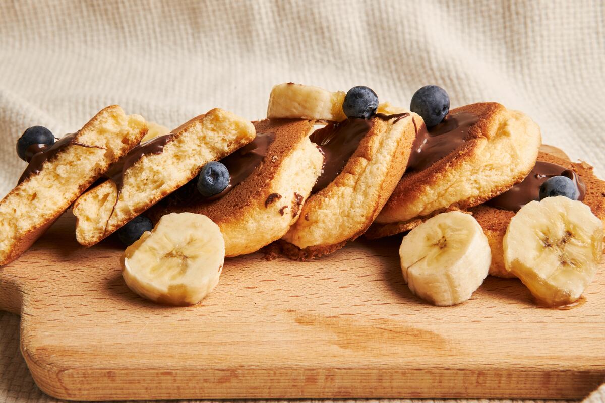 Panqueques de banana y avena