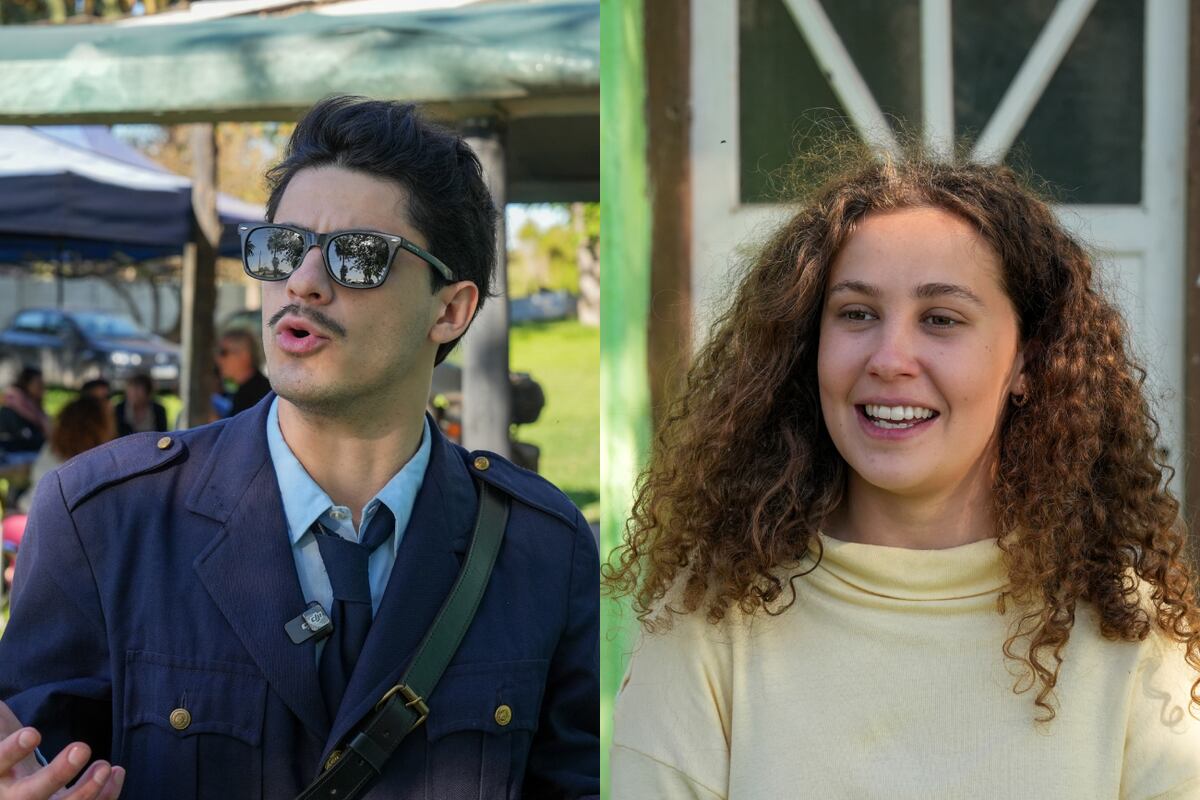 Cristóbal López Baena y Miranda di Lorenzo, actores de "Paisajes del fin del mundo". (Gentileza Agencia Córdoba Cultura)