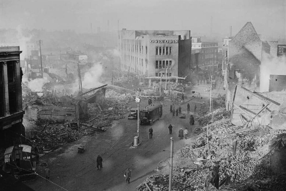 Bombardeo en Londres en la Segunda Guerra Mundial. (Wikipedia)