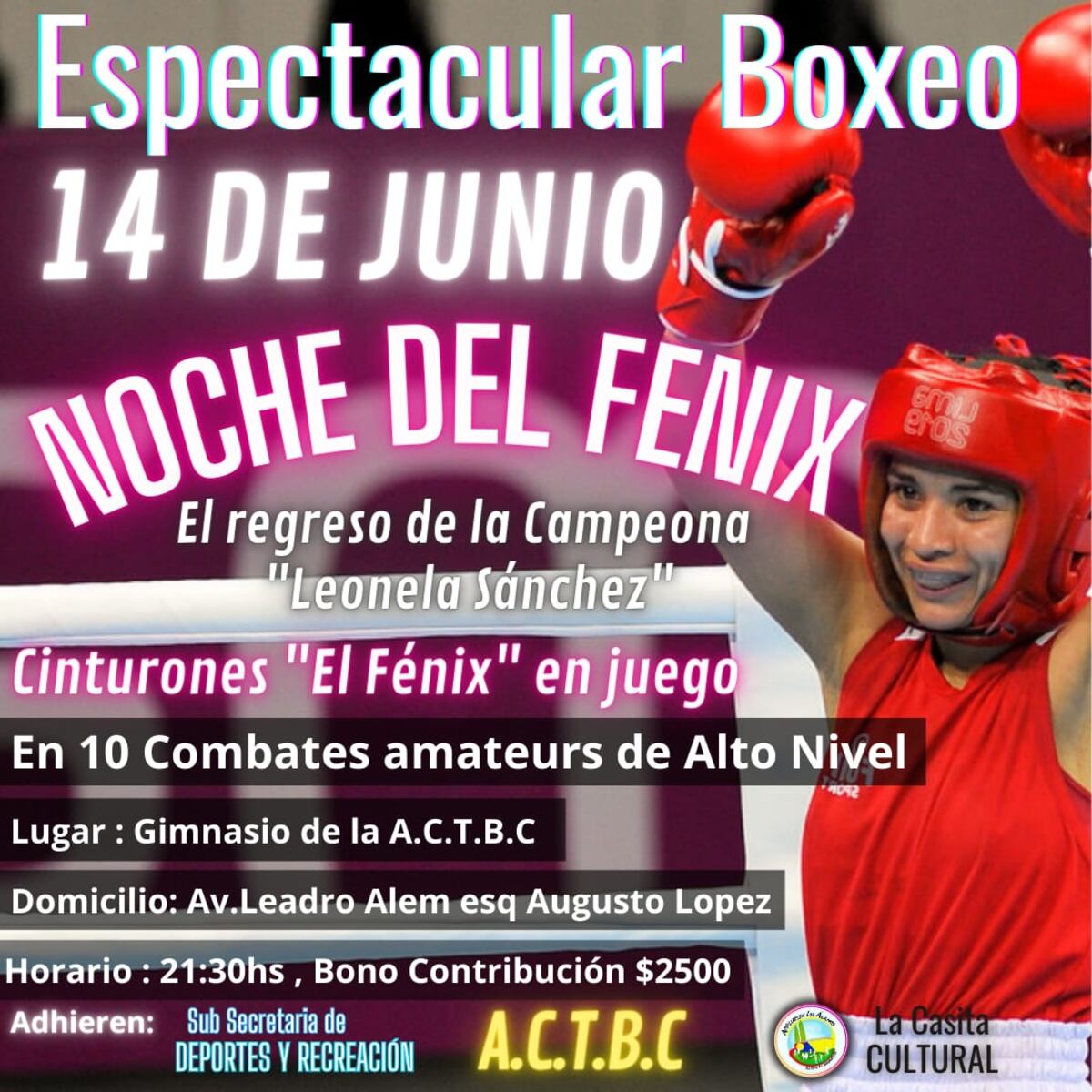 El viernes 14 de junio Leonela Sánchez volverá a competir.