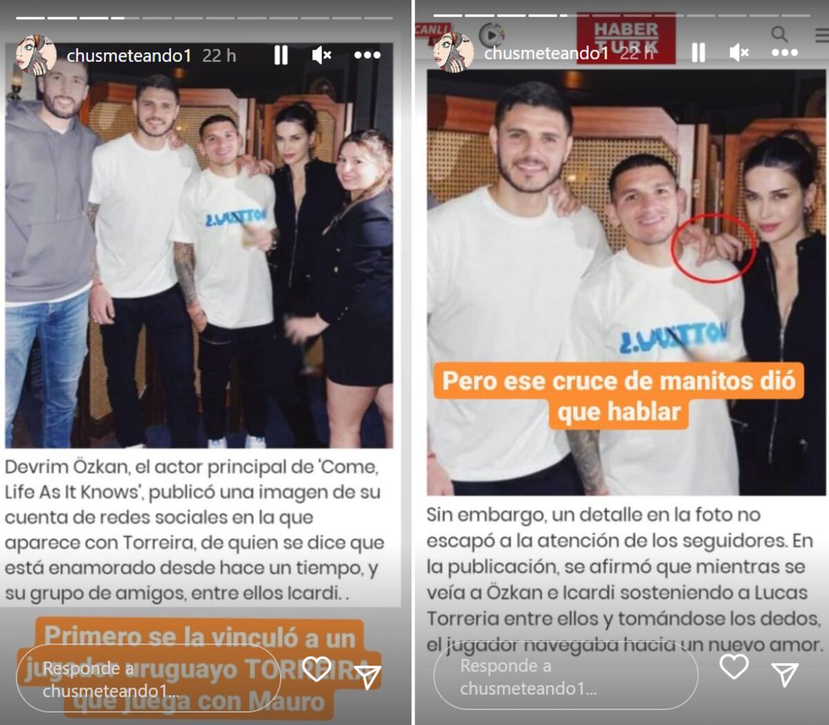 Vinculan a Mauro Icardi con una actriz turca. (Instagram @Chusmeteando)