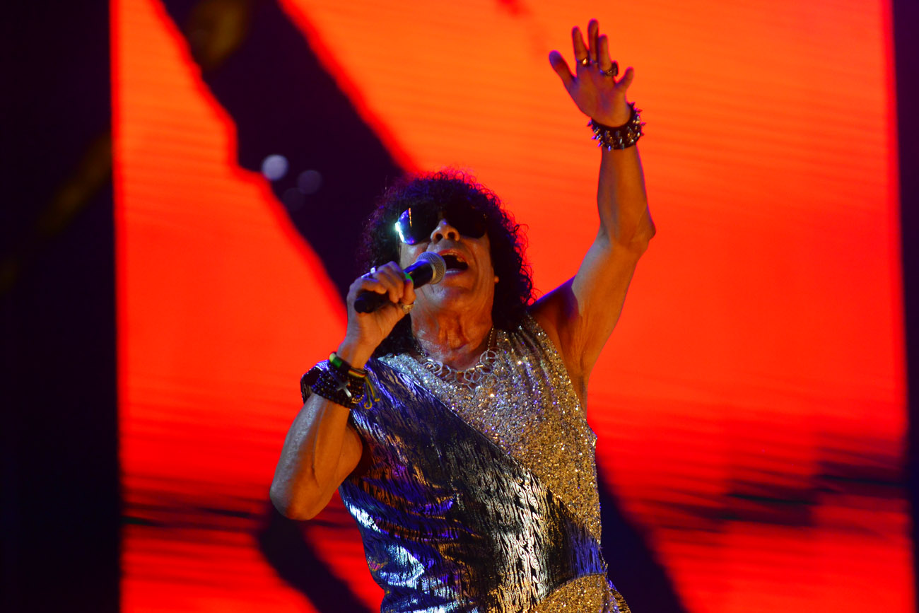 Carlos La Mona Jiménez encabezó la grilla del Festival Bum Bum. (Nicolás Bravo / La Voz)