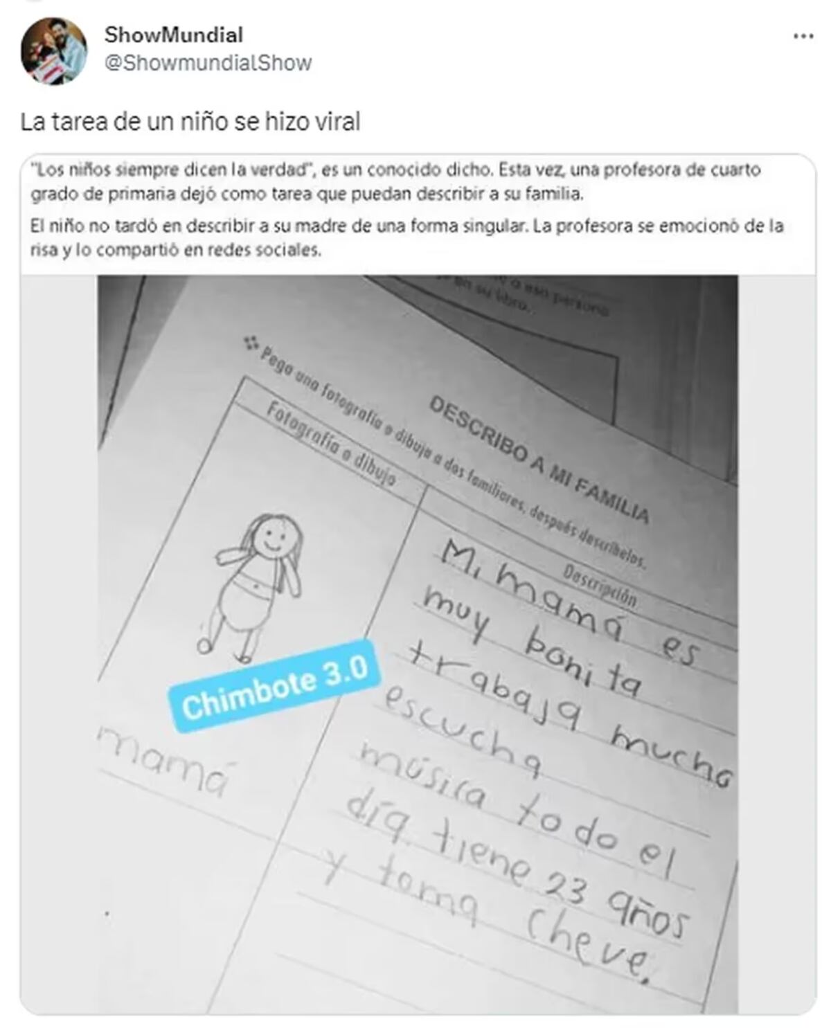 "Los hábitos de mami". (Facebook)