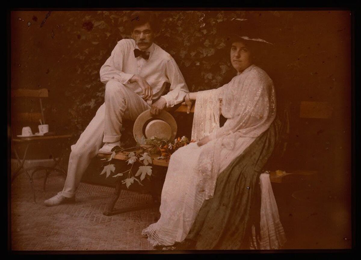 Un autocromo tomado en 1907. (Museo Metropolitano, Alfred Stieglitz Collection)