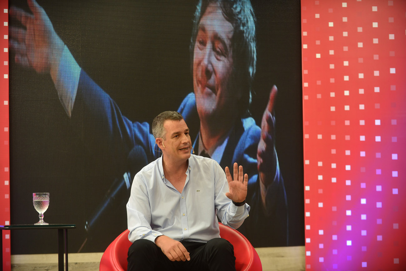 Agustín Spaccesi en el programa Voz y Voto. (Nicolás Bravo / La Voz)