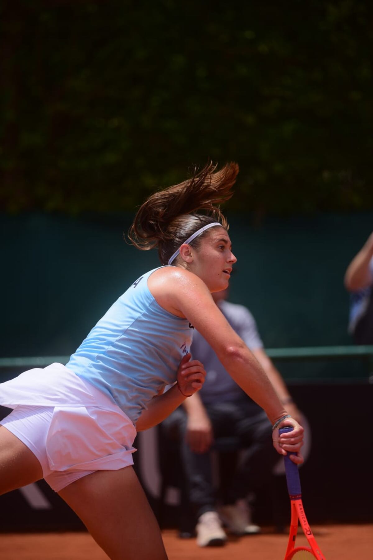 Argentina arrasó ante Eslovaquia y quedó 2-0 en la Billie Jean King Cup en Córdoba. (José Gabriel Hernández / La Voz).