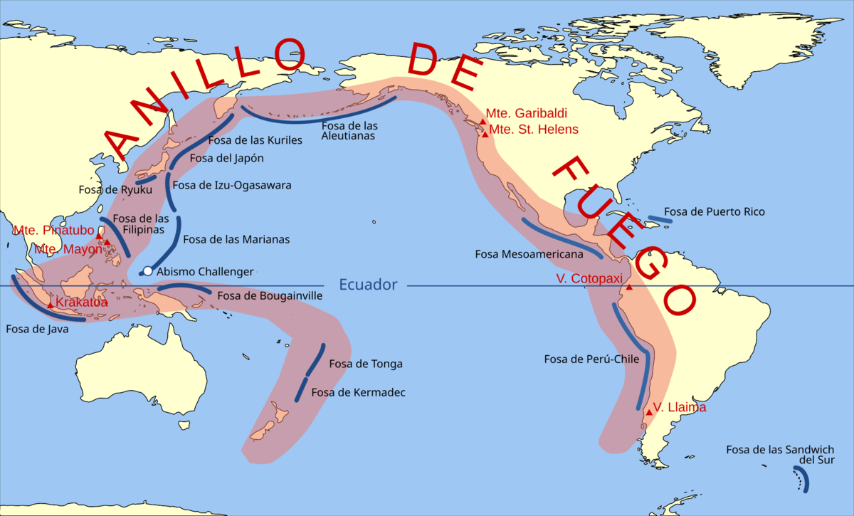 Cinturón del Fuego del Pacífico.