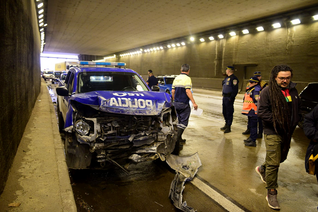Accidente en avenida de Circunvalación a la altura de la Mujer Urbana. (José Gabriel Hernández / La Voz)