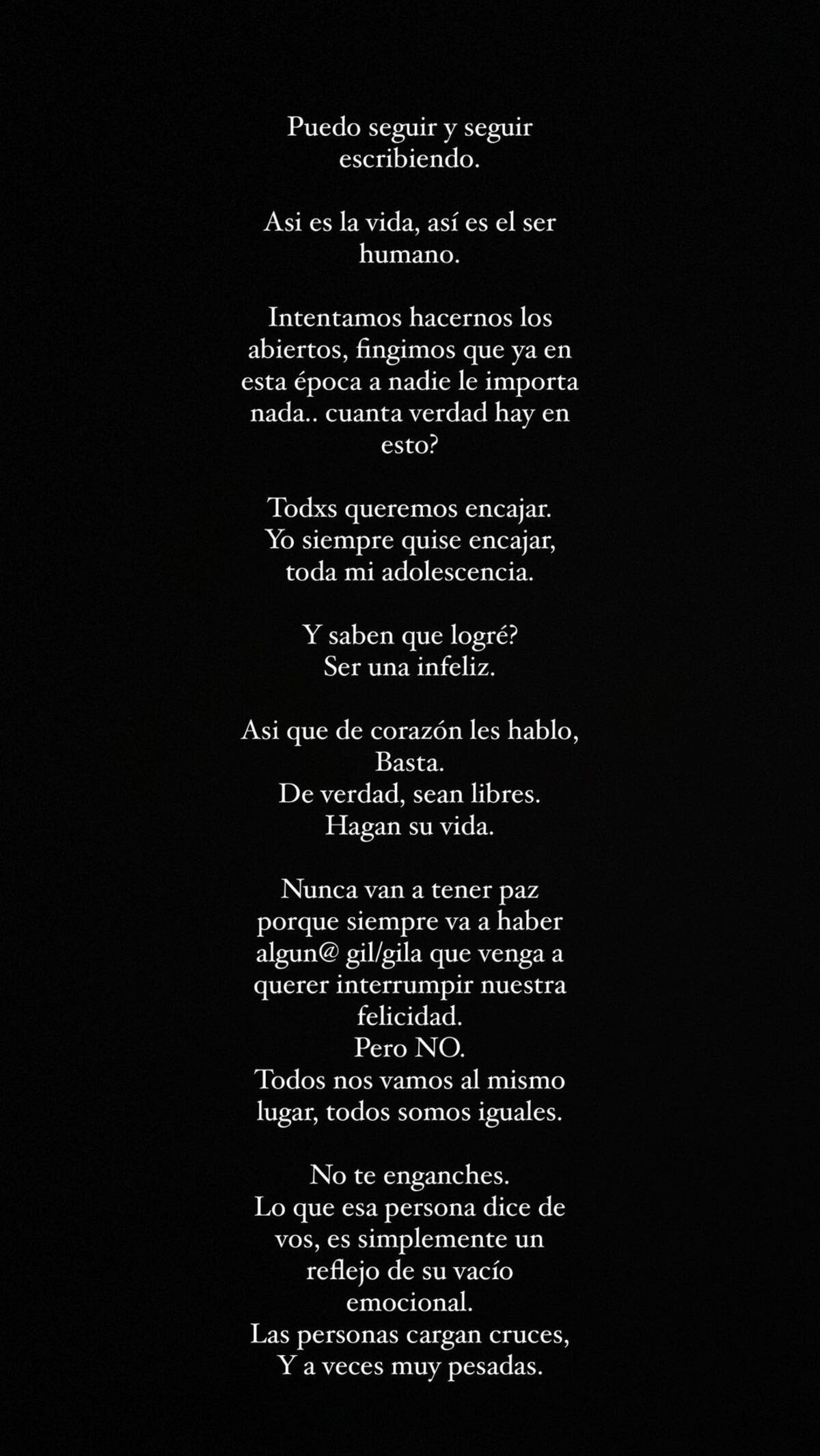 El descargo y reflexión de Cande Tinelli para con los que critican su cuerpo y tatuajes
