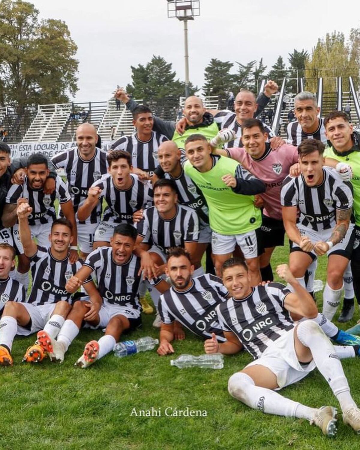 Manuel Liendo y su primer gol con la camiseta de Cipolletti, en el Federal A. (Instagram Manu Liendo).