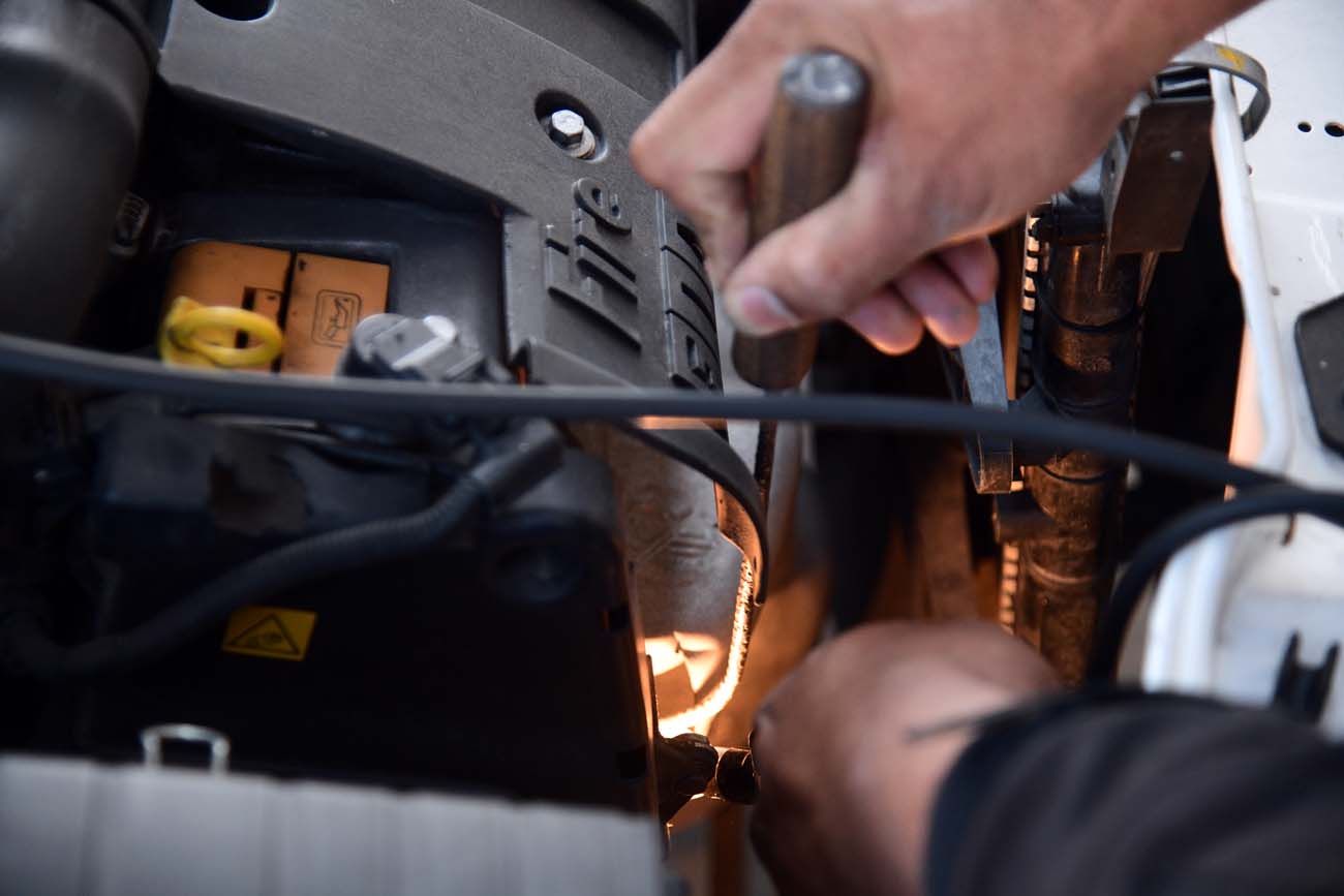 Verificación automotor en barrio las Palmas (Ramiro Pereyra /La Voz)